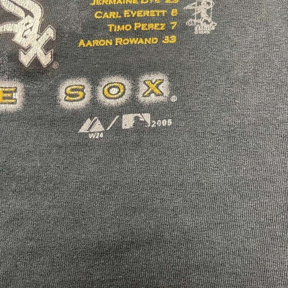 vintage Y2K Chicago Whotesox MLB Champions T Shirt Size L 2005 - Picture 5 of 10